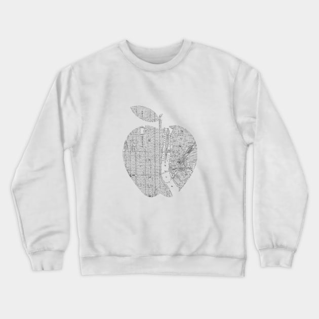 New York Big Apple Crewneck Sweatshirt by MotivatedType